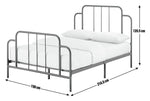 Habitat Jacques Kingsize Metal Bed Frame - Black | Sturdy Bedroom with Mattress