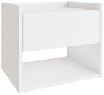 GFW Harmony 2 Wall Mounted Bedside Table Set - White