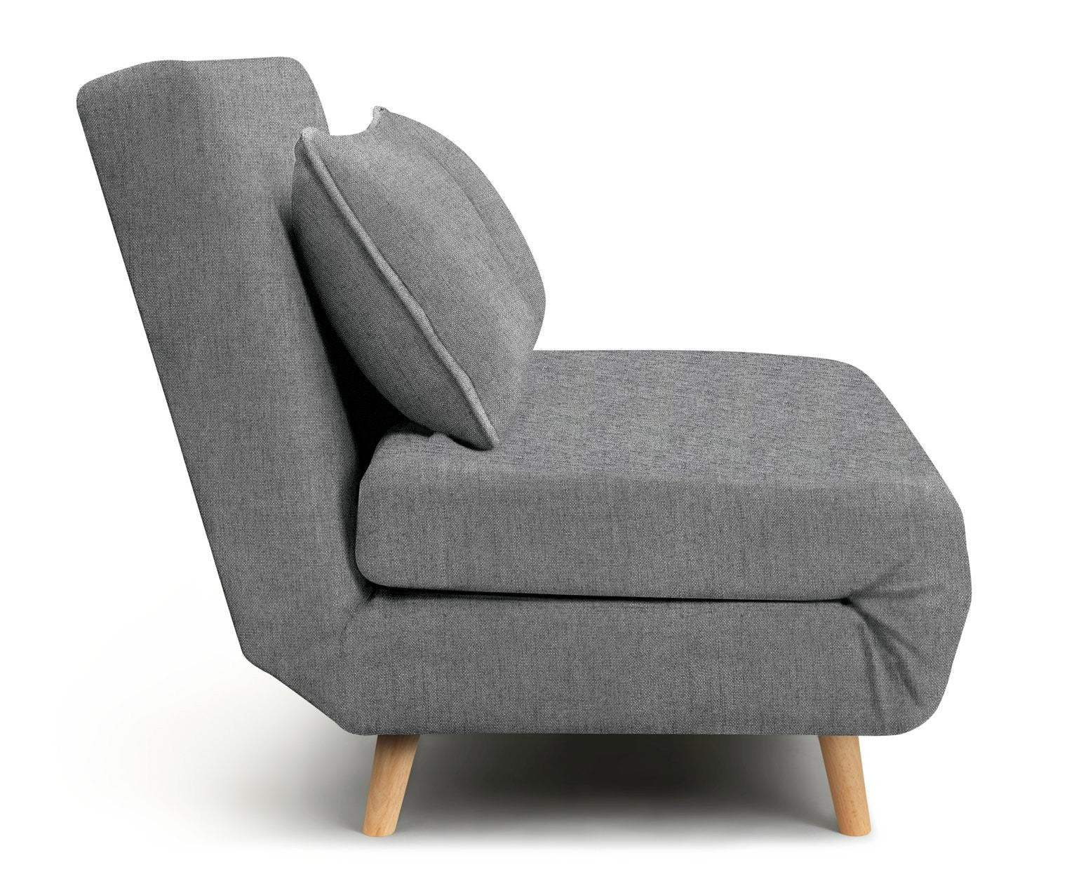 Roma Small Double Fabric Chairbed - Grey | Sofa Bed Guest Chair
