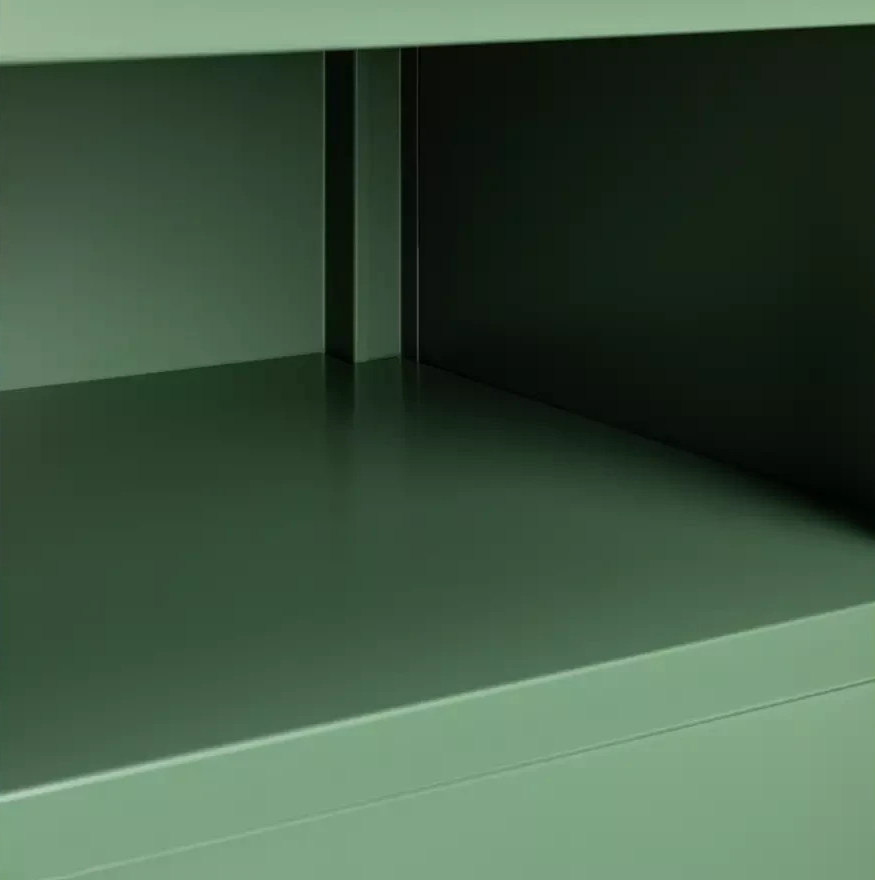 Stevie 1 Door Bedside Table Green | Bedroom Nightstand Storage Cabinet