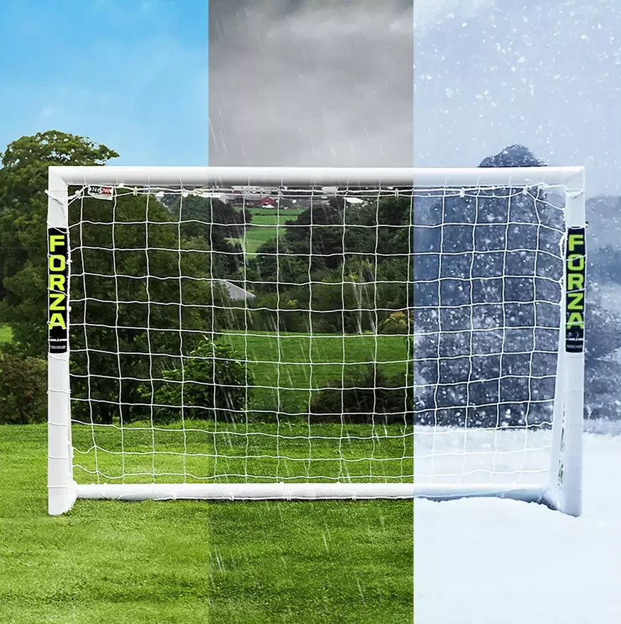FORZA 8ft x 4ft Football Goal | Garden Football Goal Post Net Soccer Training Eq