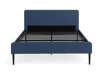 Home Kristopher Double Bed Frame Blue | Sturdy Modern Bedroom Furniture Design