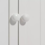 Home Scandinavia 3 door 3 Drawer Wardrobe - White ( B Grade )