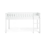 Kids Ronnie Single Midsleeper Bed - White | Raised bed & timeless shaker design