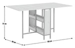Loft Living Folding 4-6 Seater Dining Table - Oak ( B Grade 57942 )