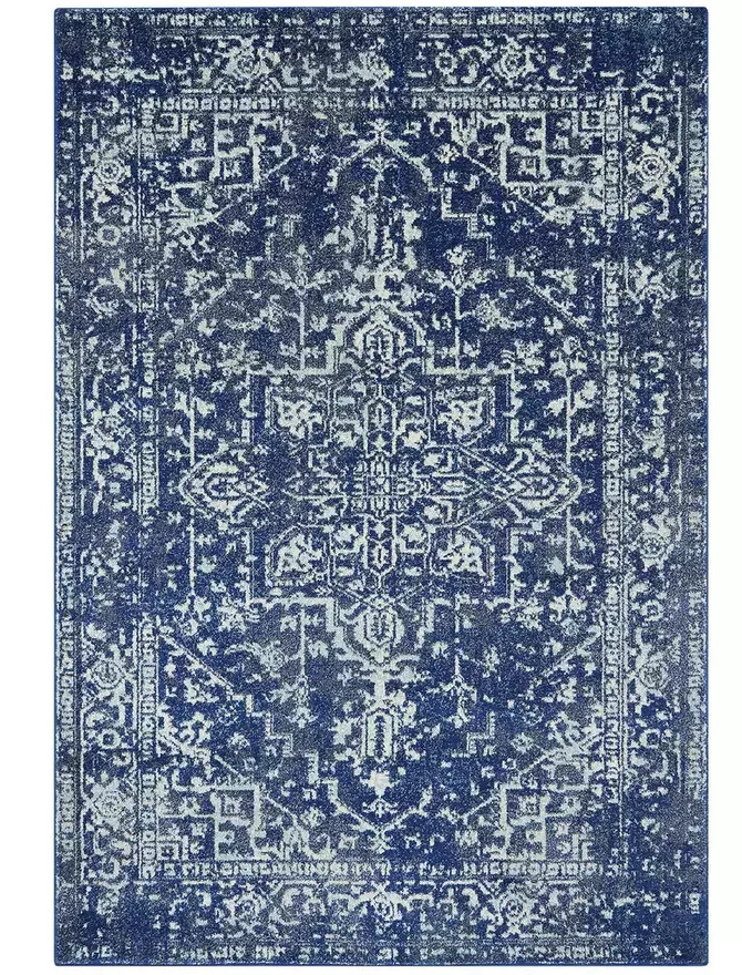 Asiatic Nova Abstract Rug 80x150cm Blue | Modern Living Room Floor Rug Carpet