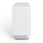 Home Sleigh 3 Door 1 Drawer Sideboard - White Gloss | Furniture for Living Room