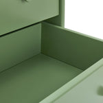 Bronte 3 Drawer Chest - Green | Bold color storage unit