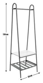Habitat Turner Single Clothes Rail - Black