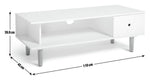 Habitat Cato 1 Drawer TV Unit - Black