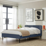 Home Kristopher Small Double Bed Frame Blue | Sturdy Bedroom Furniture