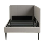 Home Kristopher Single Corner Day Bed - Grey | Practical Guest Setup