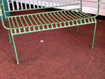 Indu 2 Seater Metal Garden Bench - Green (S)