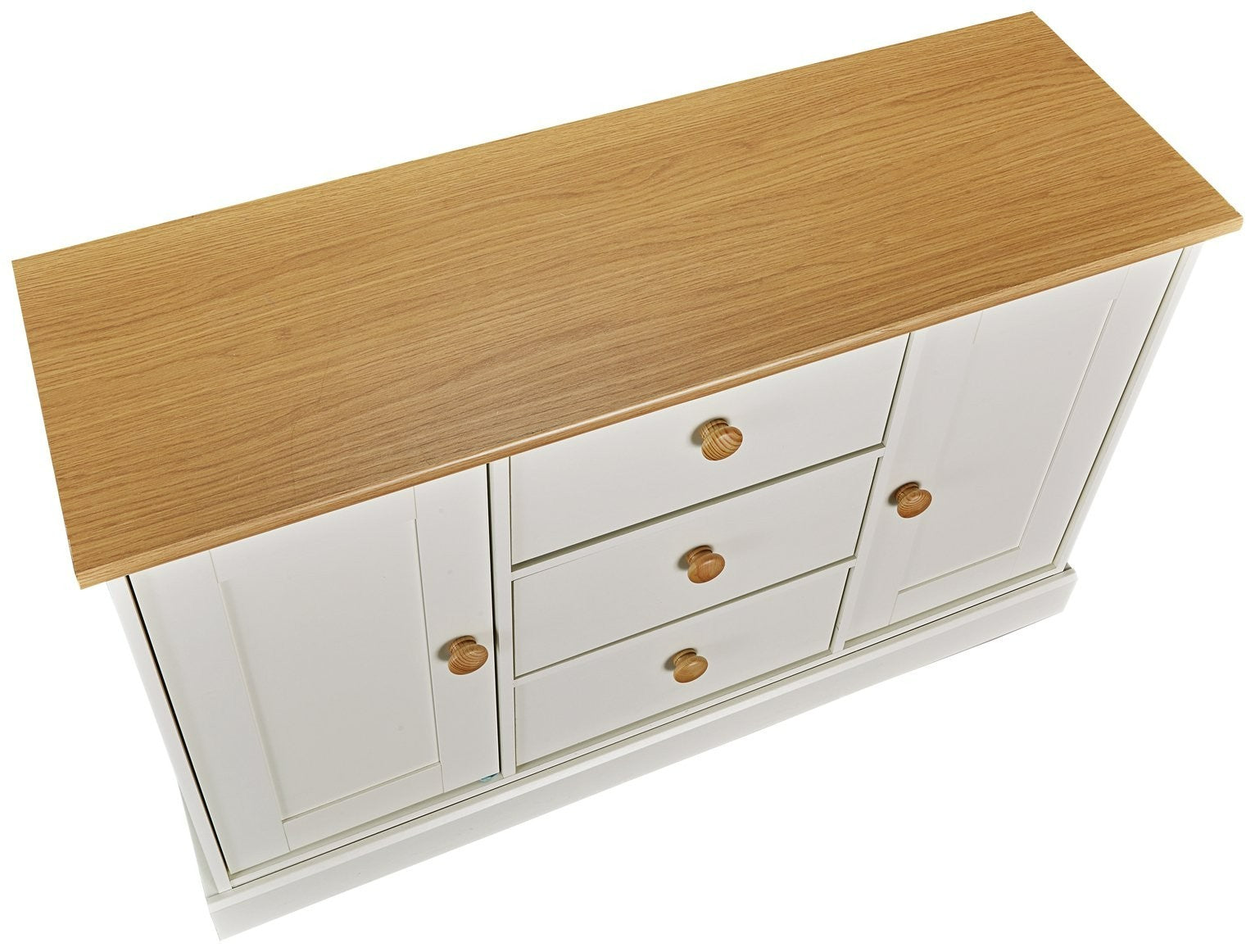 Home Winchester 2 Door 3 Drawer Sideboard - Cream | sideboard with drawers