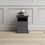 Tvilum Paris 2 Drawer Bedside Table - Grey (B Grade)