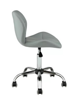 Home Boutique Faux Leather Office Chair Grey | Modern Desk Chair Home Office Fur