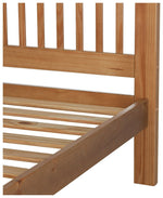 Home Aubrey Superking Wooden Bed Frame - Oak Stain | Comfort For Daily Rest