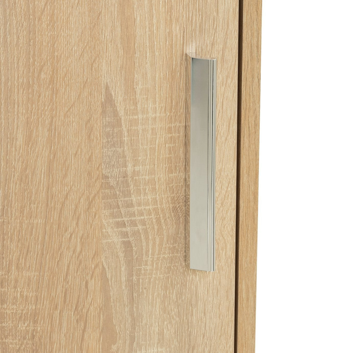Nova 2 Door Sliding Wardrobe - Oak | Modern Bedroom Storage Cabinet Furniture
