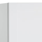 Munich Panelled 1 Door Wardrobe - White | Compact Clothing Organization