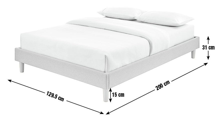 Home Arthur Platform Small Double Bed Frame - Natural | Modern bed frame