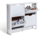 Habitat Compton 4 Shelf Shoe Storage Cabinet - White ( B Grade 36824 - 36825 )