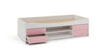Home Malibu Storage Cabin Bed - Pink & White | Storage bed for girls
