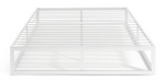 Platform Double Metal Bed Frame - White