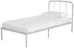 Freja Single Metal Bed Frame - Silver