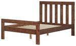 Home Chile Double Wooden Bed Frame - Dark Wood | double bed frame wood