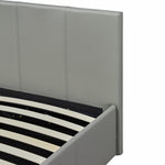 Home Lavendon Single Side Open Ottoman Bed Frame- Grey | Lift-up storage bed