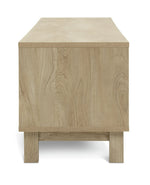Fynn 2 Drawer TV Unit - Oak | Contemporary Media Furniture