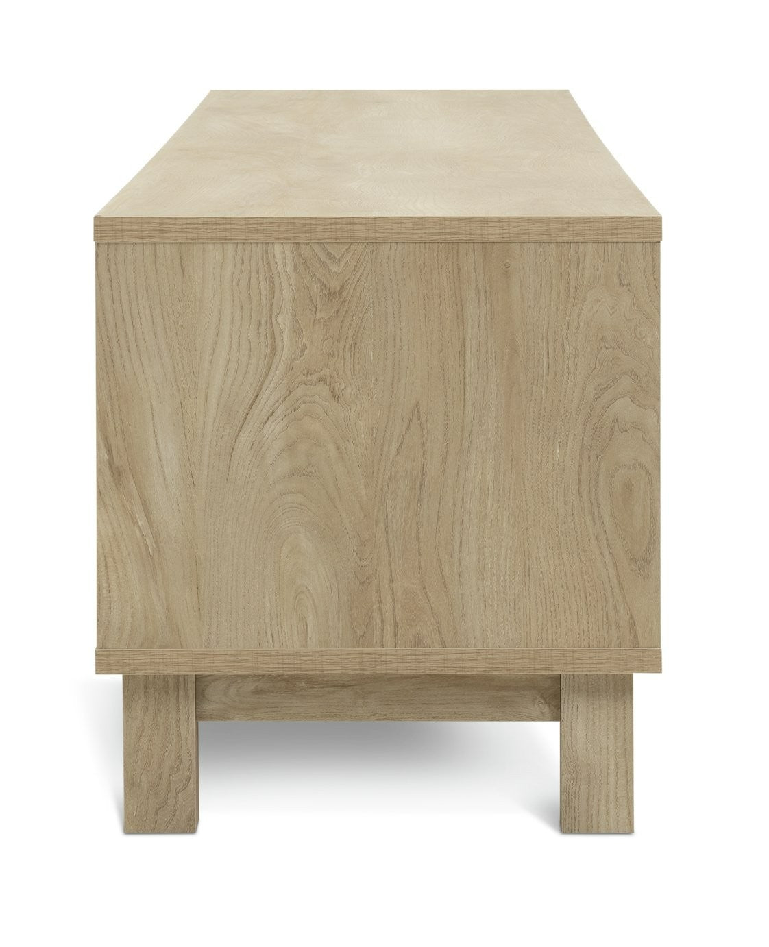 Fynn 2 Drawer TV Unit - Oak | Contemporary Media Furniture