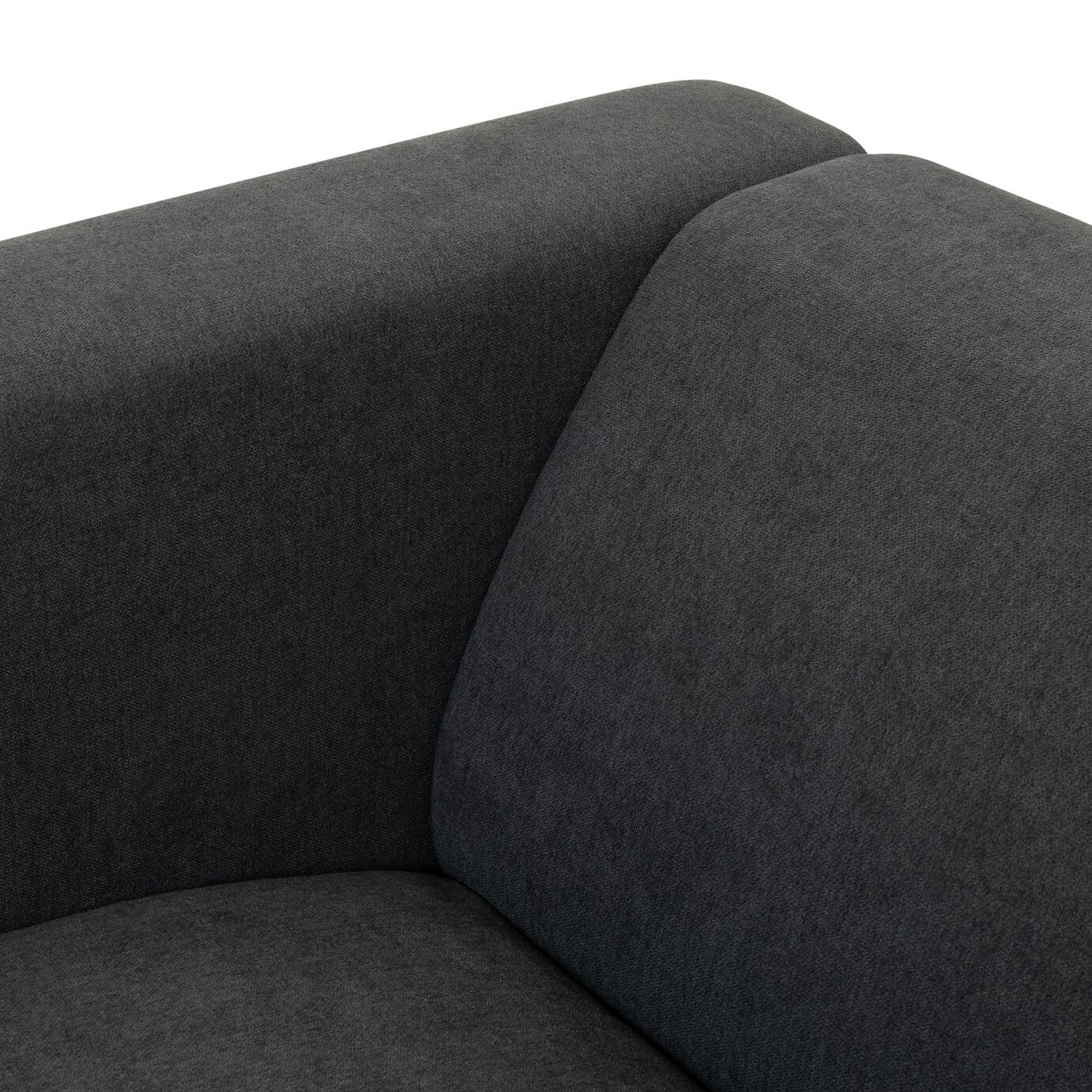 Moda Fabric Compact 2 Seater Sofa - Grey ( B Grade 40715 - 40716 )
