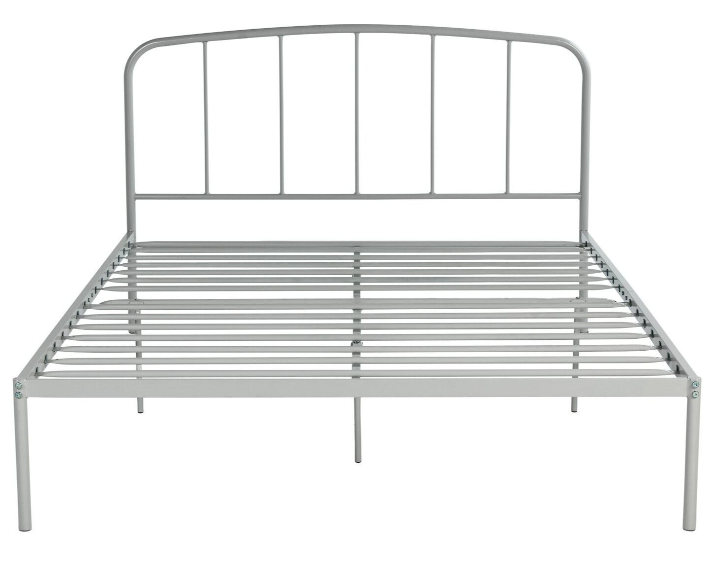 Freja Small Double Metal Bed Frame - Silver