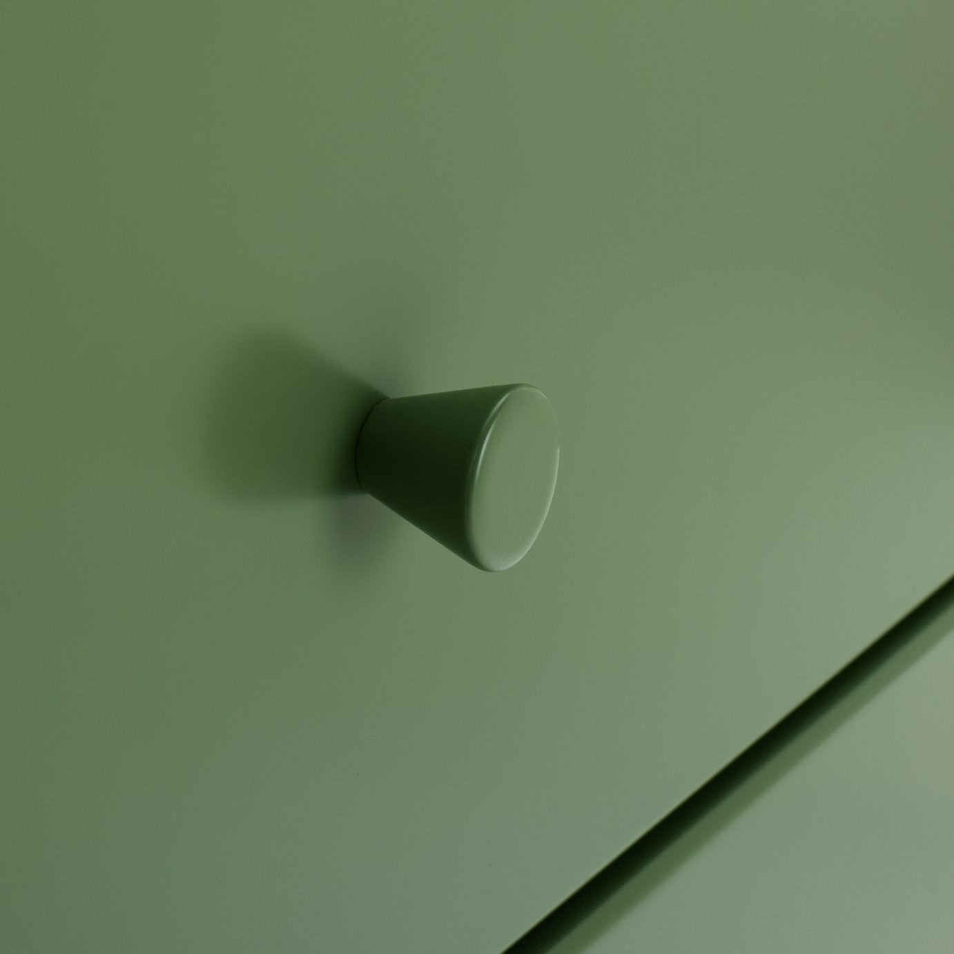 Bronte 3 Drawer Chest - Green | Bold color storage unit