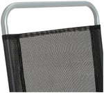 Pacific 6 Seater Folding Metal Patio Set - Black ( NO Parasol)