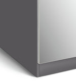 Munich 2 Door Mirror Wardrobe - Anthracite | Modernity Style Walk-In Closet
