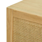 Simone 2 Door Shoe Storage Cabinet - Oak