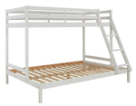 Home Kaycie Triple Bunk Bed Frame - White | Multi Level Sleeping Setup