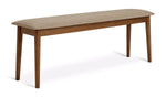 Skandi Wooden Dining Bench - Walnut | Modern Dining Room Bench Furniture