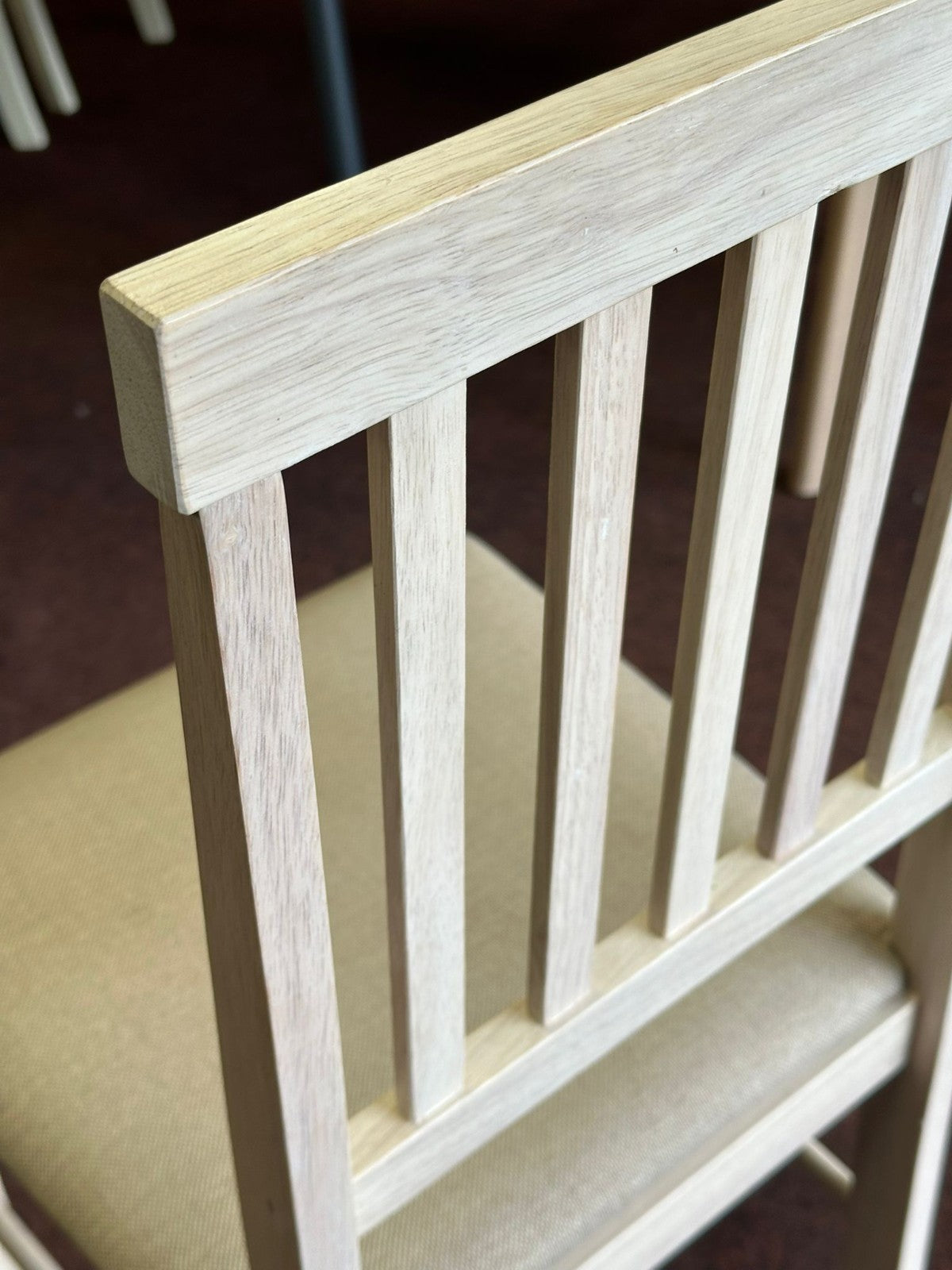 Pair of Kendal Oak Dining Chairs - White Ash