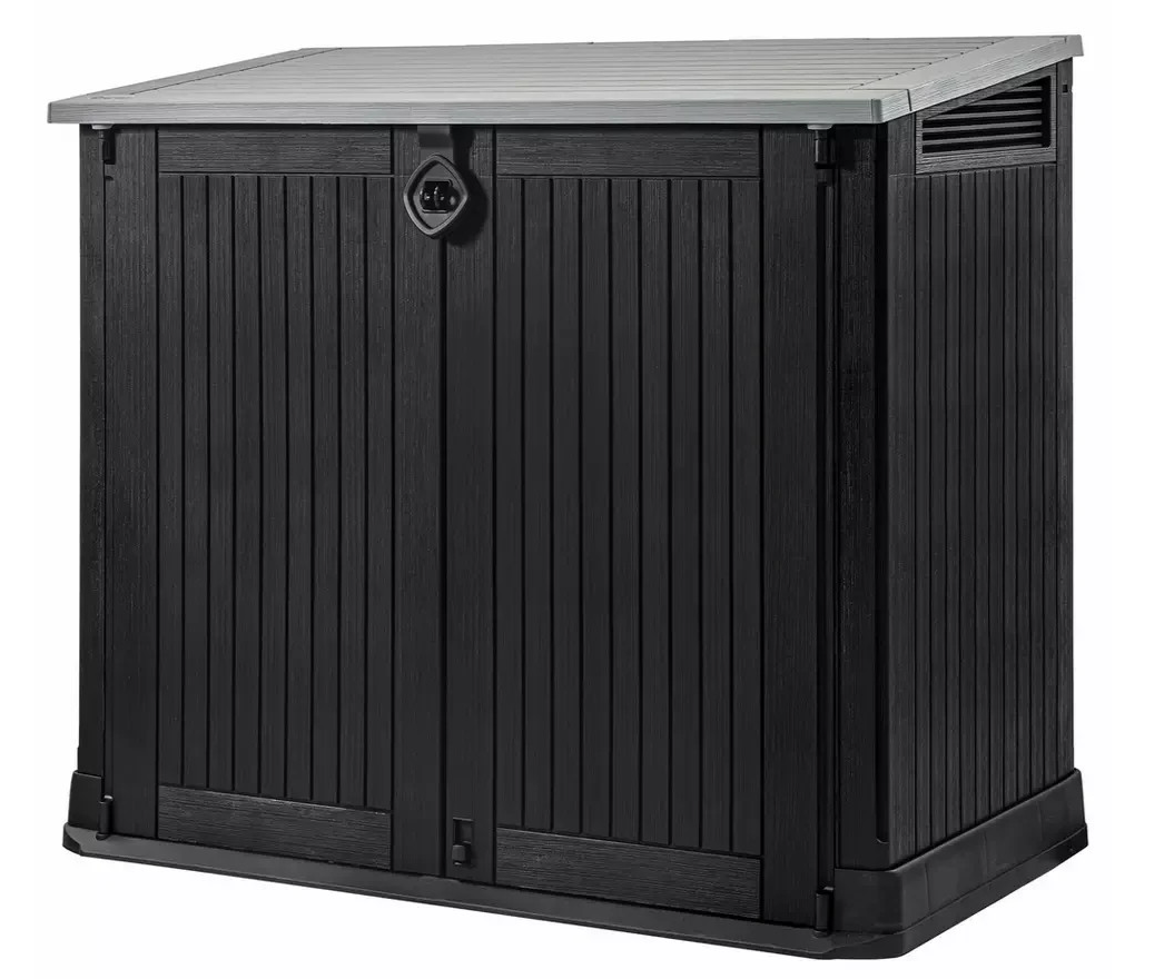 Keter Store It Out Midi 880L Garden Storage Dark Grey | Outdoor Garden Storage B