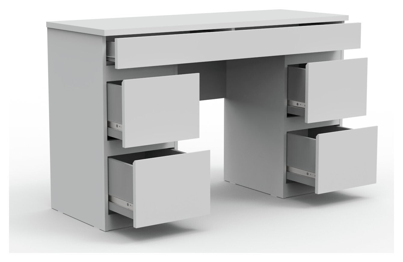 Habitat Jenson 5 Drawer Dressing Table - Matt White