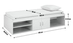 Freddie Cabin Bed Frame - Anthracite | Grey Kids Storage Bed Frame with Drawers
