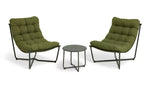 Scoop 2 Seater Metal Garden Bistro Set Green | Outdoor Patio Furniture Set
