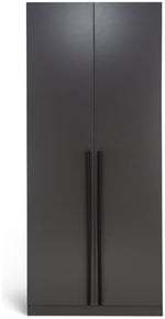 Munich 2 Door Wardrobe - Anthracite | Munich dark wardrobe