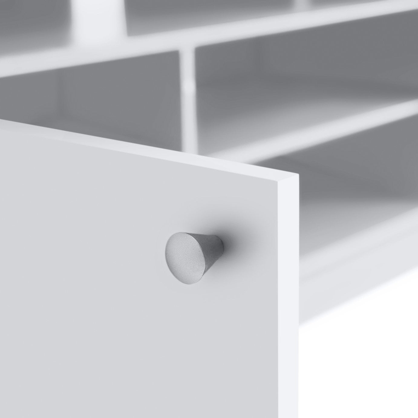 Home Corners 2 Door TV Unit - White | TV Stand with Storage