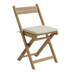 Evissa 2 Seater Folding Wooden Garden Bistro Set | small garden furniture