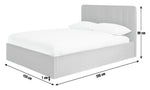 Pandora Double End Lift Ottoman Bed - Navy