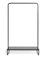 Lorelei Double Clothes Rail Black | Open Wardrobe Garment Storage Rack Furniture